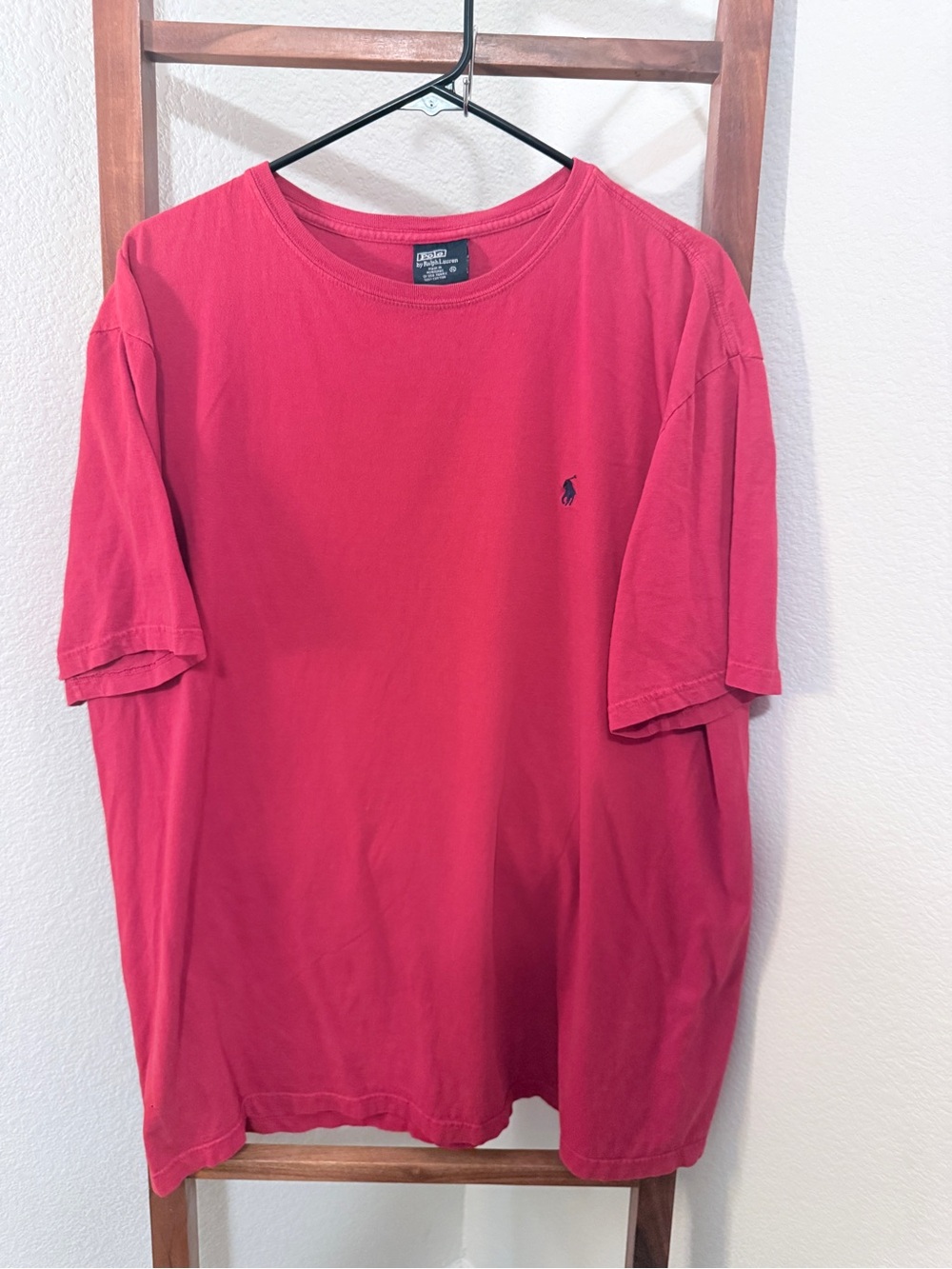 Polo by Ralph Lauren Red Short-Sleeve Crewneck Tee with Navy Pony